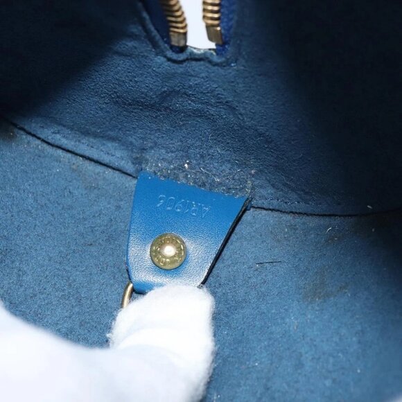 LOUIS VUITTON Epi Soufflot Hand Bag Blue - Picture 14 of 15